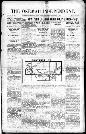 The Okemah Independent. (Okemah, Indian Terr.), Vol. 2, No. 52, Ed. 1 Friday, September 7, 1906