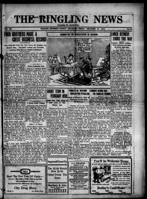 The Ringling News (Ringling, Okla.), Vol. 8, No. 29, Ed. 1 Friday, December 29, 1916