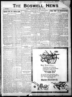 The Boswell News (Boswell, Oklahoma), Vol. 10, No. 15, Ed. 1 Friday, April 12, 1912