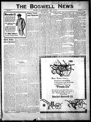 The Boswell News (Boswell, Oklahoma), Vol. 10, No. 16, Ed. 1 Friday, April 19, 1912
