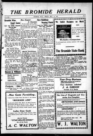 The Bromide Herald (Bromide, Okla.), Vol. 2, No. 1, Ed. 1 Friday, May 10, 1912