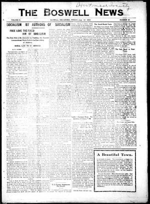 The Boswell News (Boswell, Oklahoma), Vol. 10, No. 23, Ed. 1 Friday, June 14, 1912