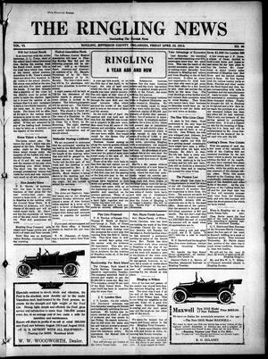 The Ringling News (Ringling, Okla.), Vol. 6, No. 45, Ed. 1 Friday, April 23, 1915