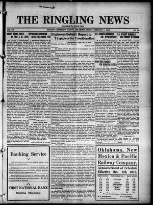 The Ringling News (Ringling, Okla.), Vol. 7, No. 34, Ed. 1 Friday, February 4, 1916