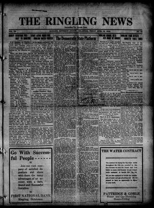 The Ringling News (Ringling, Okla.), Vol. 7, No. 46, Ed. 1 Friday, April 28, 1916