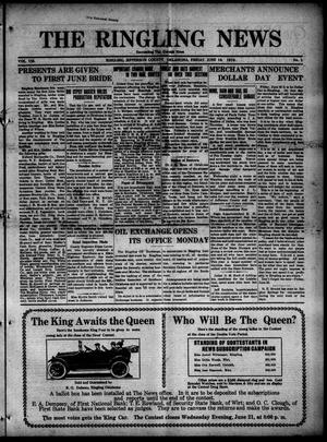 The Ringling News (Ringling, Okla.), Vol. 8, No. 1, Ed. 1 Friday, June 16, 1916