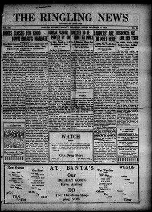 The Ringling News (Ringling, Okla.), Vol. 8, No. 24, Ed. 1 Friday, November 24, 1916