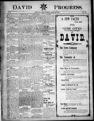 David Progress. (David, Indian Terr.), Vol. 3, No. 2, Ed. 1 Thursday, October 8, 1896