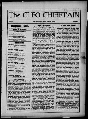 The Cleo Chieftain (Cleo, Okla. Terr.), Vol. 8, No. 21, Ed. 1 Friday, October 24, 1902