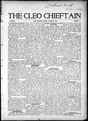 The Cleo Chieftain (Cleo, Okla. Terr.), Vol. 9, No. 19, Ed. 1 Friday, October 9, 1903