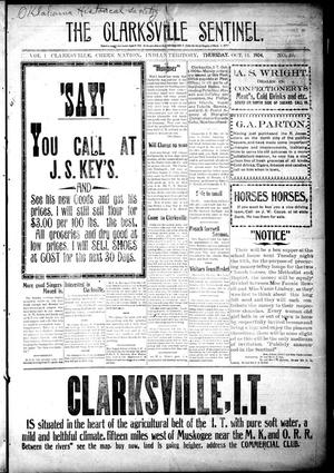 The Clarksville Sentinel. (Clarksville, Indian Terr.), Vol. 1, No. 38, Ed. 1 Thursday, October 13, 1904