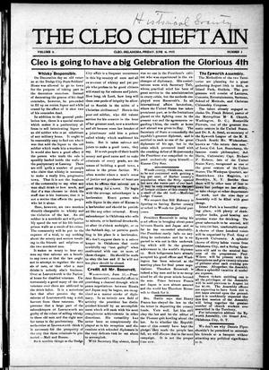 The Cleo Chieftain (Cleo, Okla. Terr.), Vol. 11, No. 3, Ed. 1 Friday, June 16, 1905