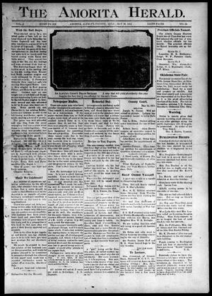 Primary view of object titled 'The Amorita Herald. (Amorita, Okla.), Vol. 1, No. 24, Ed. 1 Friday, May 26, 1911'.