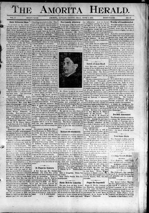Primary view of object titled 'The Amorita Herald. (Amorita, Okla.), Vol. 2, No. 26, Ed. 1 Friday, June 7, 1912'.