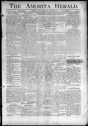 The Amorita Herald. (Amorita, Okla.), Vol. 2, No. 32, Ed. 1 Friday, July 19, 1912