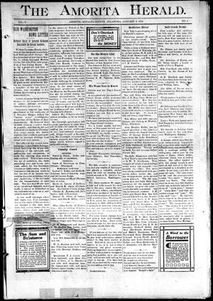 The Amorita Herald. (Amorita, Okla.), Vol. 3, No. 4, Ed. 1 Friday, January 3, 1913