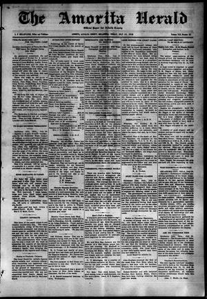 The Amorita Herald (Amorita, Okla.), Vol. 8, No. 32, Ed. 1 Friday, July 12, 1918