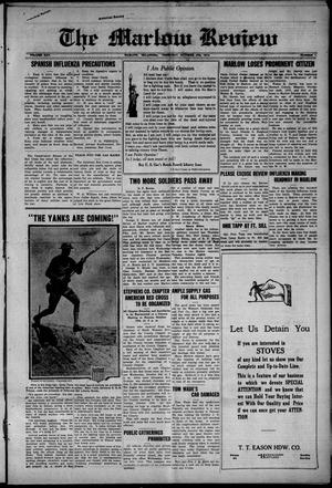 The Marlow Review (Marlow, Okla.), Vol. 25, No. 1, Ed. 1 Thursday, October 10, 1918