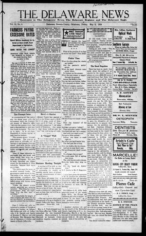 The Delaware News (Delaware, Okla.), Vol. 13, No. 8, Ed. 1 Friday, May 9, 1924
