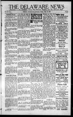 The Delaware News (Delaware, Okla.), Vol. 13, No. 9, Ed. 1 Friday, May 16, 1924