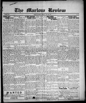 Primary view of object titled 'The Marlow Review (Marlow, Okla.), Vol. 27, No. 30, Ed. 1 Thursday, April 29, 1920'.
