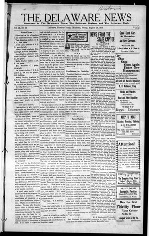 The Delaware News (Delaware, Okla.), Vol. 12, No. 23, Ed. 1 Friday, August 24, 1923