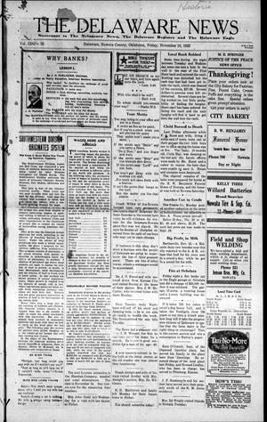 The Delaware News (Delaware, Okla.), Vol. 12, No. 35, Ed. 1 Friday, November 16, 1923