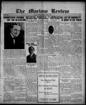 The Marlow Review (Marlow, Okla.), Vol. 29, No. 37, Ed. 1 Thursday, June 15, 1922