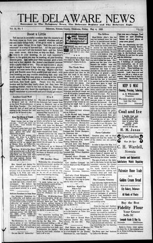 The Delaware News (Delaware, Okla.), Vol. 12, No. 7, Ed. 1 Friday, May 4, 1923