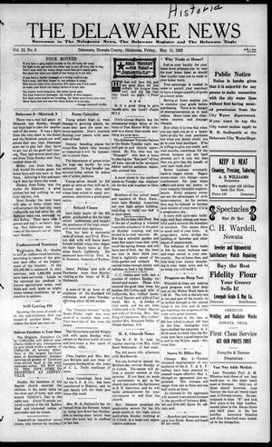 The Delaware News (Delaware, Okla.), Vol. 12, No. 8, Ed. 1 Friday, May 11, 1923