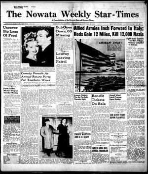 Primary view of object titled 'The Nowata Weekly Star-Times (Nowata, Okla.), Vol. 30, No. 13, Ed. 1 Wednesday, October 27, 1943'.
