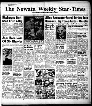 The Nowata Weekly Star-Times (Nowata, Okla.), Vol. 31, No. 4, Ed. 1 Wednesday, September 6, 1944