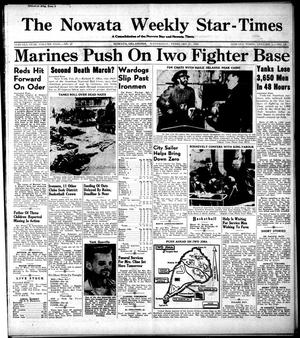 The Nowata Weekly Star-Times (Nowata, Okla.), Vol. 31, No. 27, Ed. 1 Wednesday, February 21, 1945