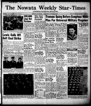 The Nowata Weekly Star-Times (Nowata, Okla.), Vol. 32, No. 10, Ed. 1 Wednesday, October 17, 1945