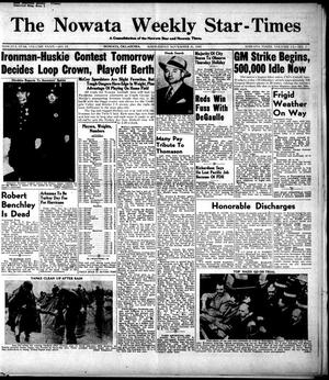 The Nowata Weekly Star-Times (Nowata, Okla.), Vol. 32, No. 15, Ed. 1 Wednesday, November 21, 1945