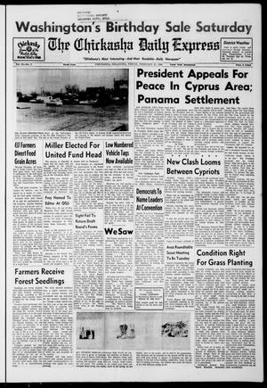 The Chickasha Daily Express (Chickasha, Okla.), Vol. 72, No. 7, Ed. 1 Friday, February 21, 1964