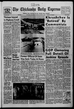 The Chickasha Daily Express (Chickasha, Okla.), Vol. 72, No. 210, Ed. 1 Thursday, October 15, 1964