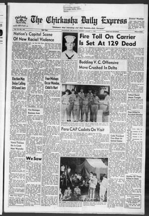 Primary view of object titled 'The Chickasha Daily Express (Chickasha, Okla.), Vol. 75, No. 140, Ed. 1 Tuesday, August 1, 1967'.