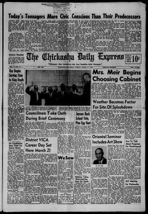 The Chickasha Daily Express (Chickasha, Okla.), Vol. 77, No. 17, Ed. 1 Tuesday, March 11, 1969