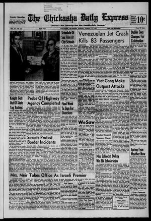 The Chickasha Daily Express (Chickasha, Okla.), Vol. 77, No. 22, Ed. 1 Monday, March 17, 1969