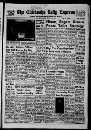 Primary view of object titled 'The Chickasha Daily Express (Chickasha, Okla.), Vol. 77, No. 87, Ed. 1 Sunday, June 1, 1969'.