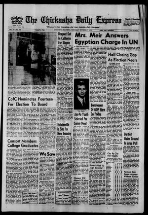The Chickasha Daily Express (Chickasha, Okla.), Vol. 78, No. 208, Ed. 1 Wednesday, October 21, 1970