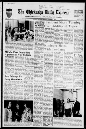 The Chickasha Daily Express (Chickasha, Okla.), Vol. 81, No. 213, Ed. 1 Monday, November 12, 1973