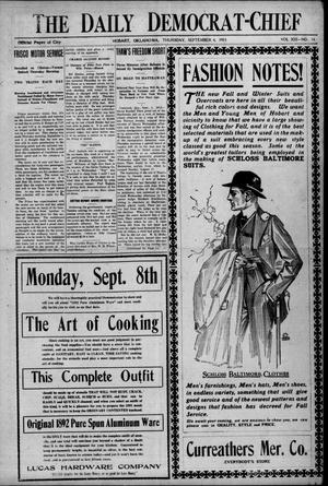 Primary view of object titled 'The Daily Democrat-Chief (Hobart, Okla.), Vol. 13, No. 14, Ed. 1 Thursday, September 4, 1913'.