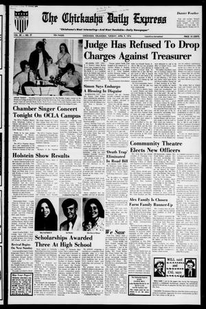 The Chickasha Daily Express (Chickasha, Okla.), Vol. 82, No. 27, Ed. 1 Tuesday, April 9, 1974