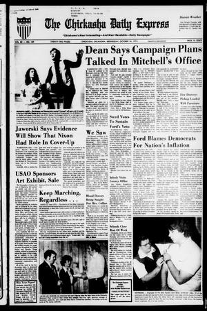 Primary view of object titled 'The Chickasha Daily Express (Chickasha, Okla.), Vol. 82, No. 189, Ed. 1 Wednesday, October 16, 1974'.