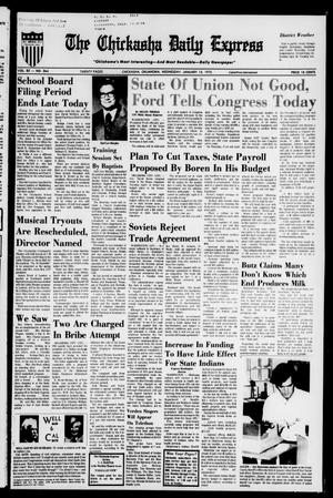 Primary view of The Chickasha Daily Express (Chickasha, Okla.), Vol. 82, No. 264, Ed. 1 Wednesday, January 15, 1975