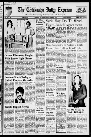 Primary view of object titled 'The Chickasha Daily Express (Chickasha, Okla.), Vol. 83, No. 3, Ed. 1 Sunday, March 16, 1975'.