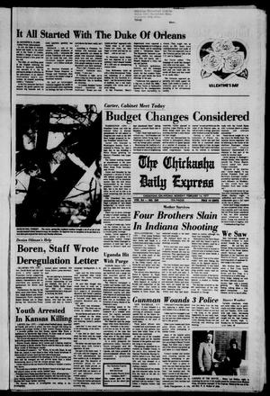 Primary view of object titled 'The Chickasha Daily Express (Chickasha, Okla.), Vol. 84, No. 289, Ed. 1 Monday, February 14, 1977'.