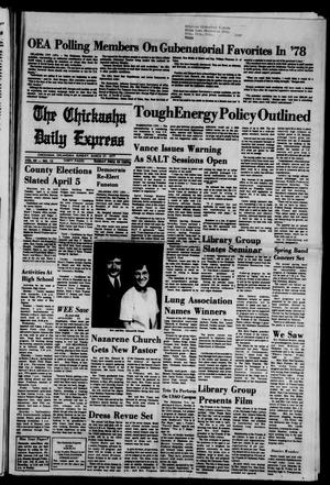 Primary view of object titled 'The Chickasha Daily Express (Chickasha, Okla.), Vol. 85, No. 12, Ed. 1 Sunday, March 27, 1977'.